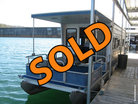 2000 Aqua Chalet 36 Pontoon Houseboat For Sale on Norris Lake TN