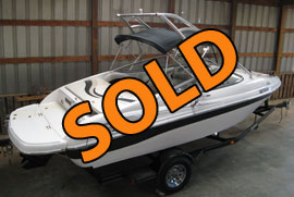 2010 Ebbtide 214SE Runabout Ski Boat For Sale with a Wakeboard Tower on Norris Lake