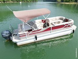2012 Crest 230SLR Caribbean CP2 Pontoon Boat with 115HP Yamaha 4-Stroke Outboard Motor For Sale on Norris Lake Tennessee at Powell Valley Marina