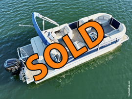 2019 Harris Cruiser 230 SL Tritoon with 150HP Mercury Four Stroke Outboard Motor For Sale on Norris Lake Tennessee at Sequoyah Marina