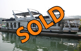 2005 Sunstar 17 x 84 Widebody Houseboat For Sale on Norris Lake Tennessee at Waterside Marina