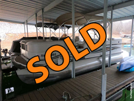 2007 Crestliner 2085 LSi Pontoon Boat with 115HP Mercury EFI Four Stroke Outboard Motor For Sale on Norris Lake Tennessee