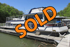 1972 Nautaline 14 x 43 Fiberglass Houseboat For Sale on Lake Cumberland Kentucky
