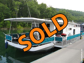 1973 Jamestowner 18 x 50 (Steel Hull) Houseboat For Sale on Norris Lake