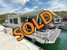 1978 Sumerset 14 x 58 Steel Hull Houseboat For Sale on Norris Lake Tennessee at Hickory Star Marina