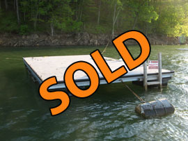 16 x 24 Floating Dock Float For Sale on Norris Lake with Composite Decking, Galvanized Frame and Lifetime Floatation