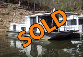 1987 CarolinaKentucky 12 x 44 Aluminum Hull Houseboat For Sale on Lake Cumberland KY
