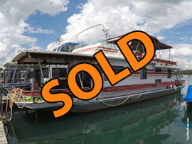 1988 Sumerset 14 x 60 Aluminum Hull 2 Bedroom Houseboat For Sale on Norris Lake TN