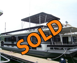 1990 Leisure Time 16 x 60 Aluminum Hull 4 Bedroom Houseboat For Sale on Norris Lake TN