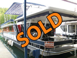 1990 Sumerset 16 x 70 Aluminum Hull Houseboat with Catwalks and 3 Bedrooms For Sale on Norris Lake TN