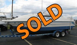 1994 Thompson SantaCruz 2600 Cabin Cruiser with Trailer For Sale near Norris Lake TN