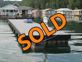 10 x 64 Dock with Composite Decking and Shore Power Cable For Sale at Springs Dock Resort on Norris Lake TN
