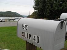 mailbox near a marina