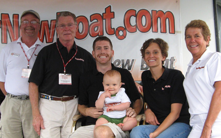 YourNewBoat.com's Growing Family at the 2009 On Water Houseboat Expo
