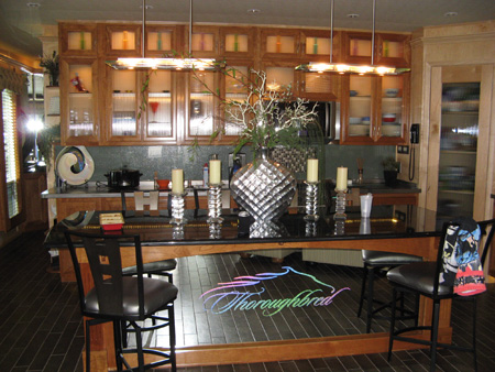 Another great kitchen at the 2009 On Water Houseboat Expo