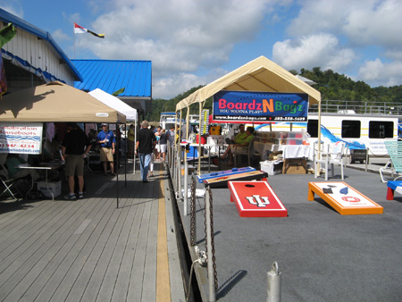 Cornhole at the On Water Houseboat Expo