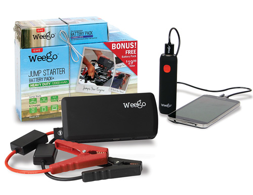 Weego Portable Jump Starter and Phone Accessories Back up Power Charger