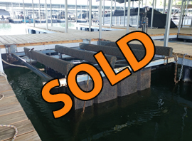 Dual Front Mount PWC Lift For Sale on Norris Lake Tennessee at Flat Hollow Marina